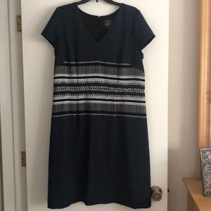 Navy and black work dress